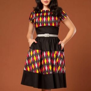 Pinup Couture House Harequin Amanda Dress SZ M